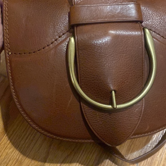 NWOT Frye Brown Clara Crossbody Buckle Bag - Picture 4 of 15